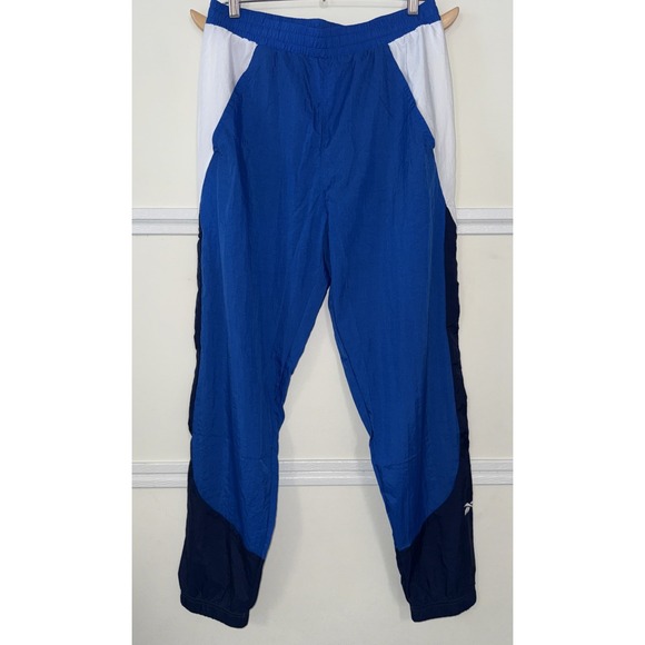 New‎ REEBOK Train Woven Size Medium Vector Blue Men's Training Jogger Pants - Picture 1 of 9